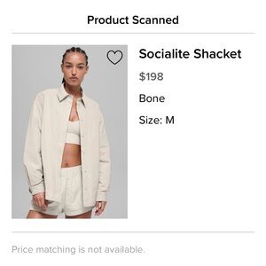 ALO Yoga Socialite Shacket in Bone